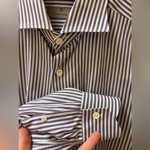Like New designer Canali button down.